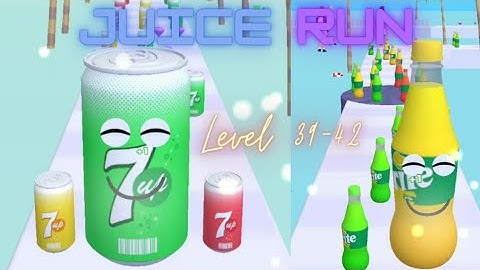 Juice Run game. Level 39 - 42. #juicerungame