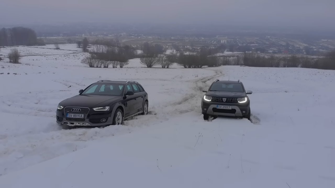 Audi A4 Allroad vs Dacia Duster Snow Off Road 2024