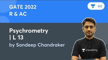 Psychrometry  | R & AC  | L13  | GATE| ESE 2022 | #Sandeep Sir