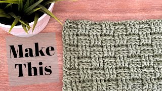 How To Crochet The Basketweave Crochet Stitch // Multiple ways // Crochet Pattern // StepByStep