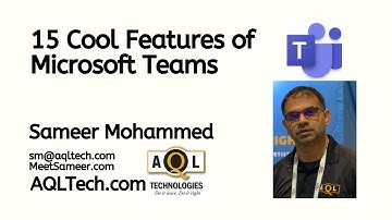 15 Cool Features of Microsoft Teams By Sameer Mohammed | Microsoft Gold Partner