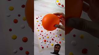 Abstract Art Using a Balloon! 🎈✨🤩 Watch What These Acrylic Drops Become! 🤔