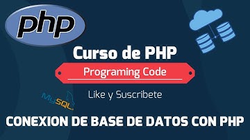 Conectar Base de datos MySQL con PHP