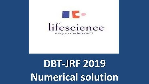 DBT jrf 2019 solved paper