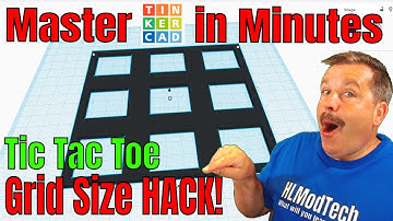 Hack the Tinkercad Grid Shape Size in Minutes Tic Tac Toe board