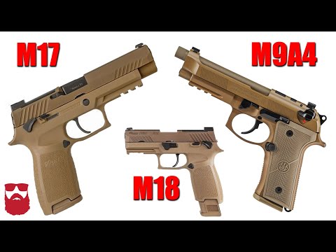 Beretta M9A4 vs Sig M17 and M18