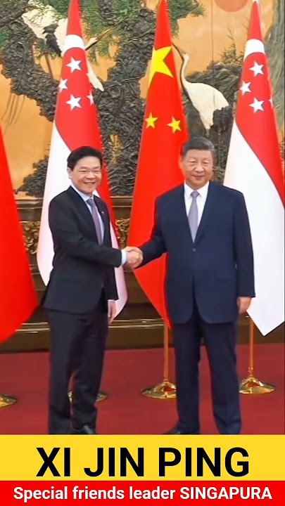 Xi jin ping special friendship to leadership of SINGAPURA.....