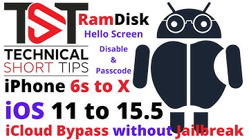 TST Ramdisk iOS 15.5 Hello Screen iPhone 7 to X with Normal Cable iCloud Bypass without Jailbreak