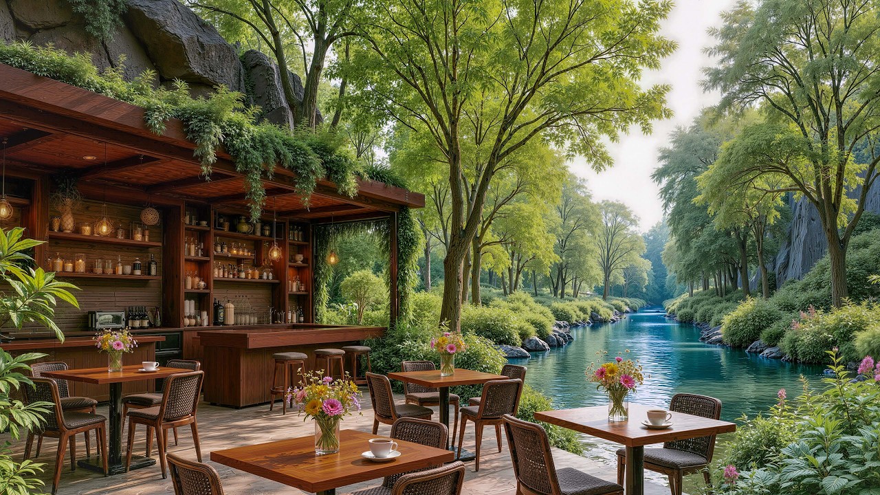 Peaceful Forest Coffee Jazz 🌲☕ Soft Jazz & Nature Ambience for Calm Focus and Relaxation