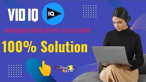 vidiq unexpected error occurred #vidiq