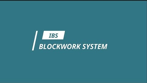IBS BLOCKWORK SYSTEM