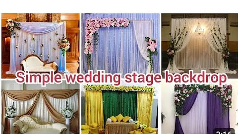 simple and royal wedding decoration ideas2024/simple reception stage decorations #hadihomedecoration