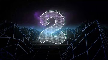 Retro Number 2 Digital Signage 1 hour loop