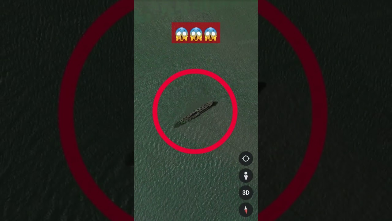 Ship Wreck found on Google Earth|| Titanic found on Google Earth {FlipaClip} #wonderingearth #shorts