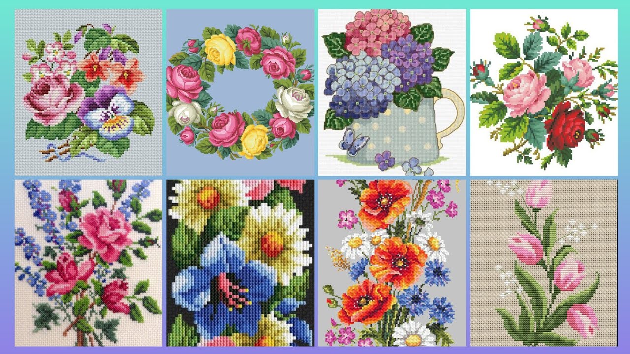#1 Потрясающие и элегантные схемы для вышивки крестом/идеи дизайна вышивки чарсути. Вышивка ручно...