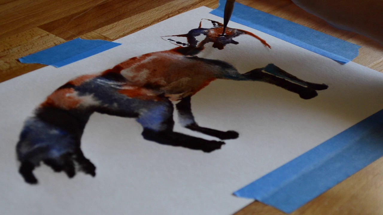 Fox spirit animal painting