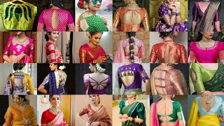 Top 10 Banarasi Blouse Designs / Brocad Blouse Designs / Silk saree Blouse Designs🌺🌷😍 screenshot 5