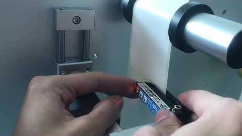 Label gap sensor teaching tutorial