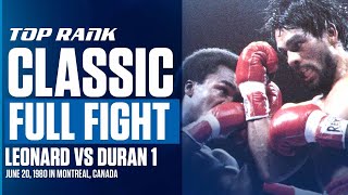 Sugar Ray Leonard vs Roberto Duran 1 | The Brawl In Montreal | JUNE 20, 1980