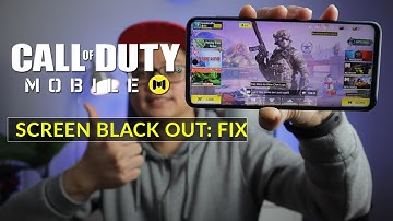 Call of Duty Mobile Screen Blackout FIX