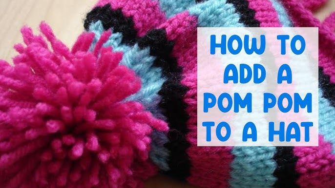 Pomfret Hat, double the pompoms, double the fun (free pattern) - KNITmuch