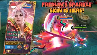 FREDRINN'S SPARKLE SKIN IS HERE WITH NEW CRAZY DAMAGE?! | FREDRINN BEST BUILD AND EMBLEM 2024 ~ MLBB