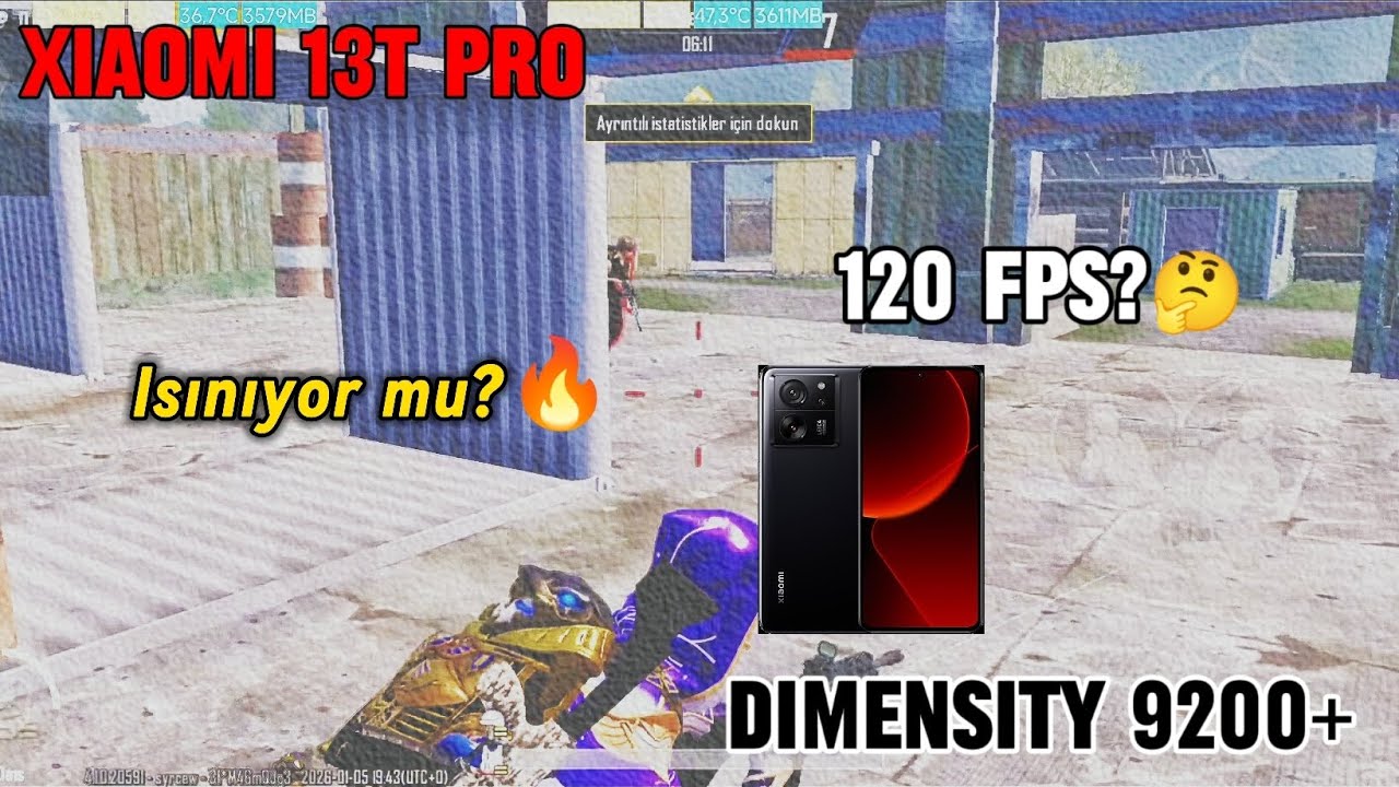 XİAOMİ 13T PRO 2026'DA ALINIR MI?🤔 ISINIYOR MU?🔥 SABİT 120 Mİ?⚡ | PUBG MOBİLE