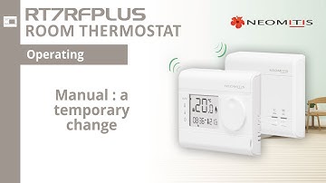 Manual : a temporary change - [Tutorials RT7RFPLUS room thermostat]