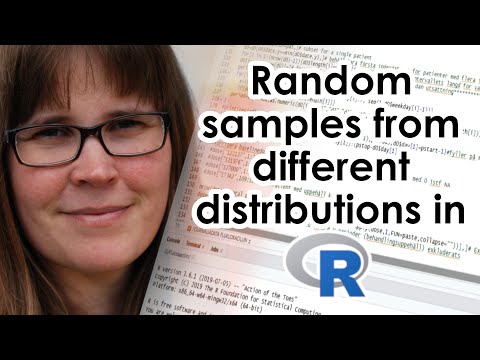 Random samples from different distributions in R