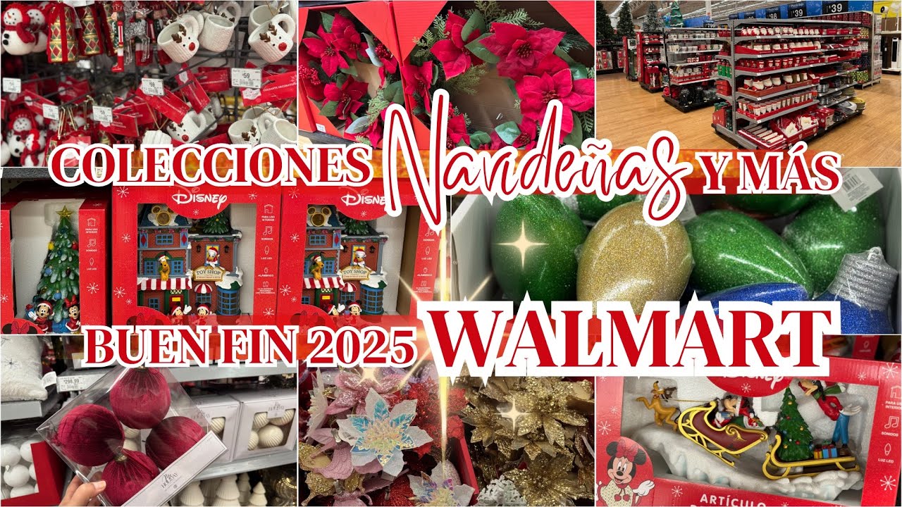 🎄NAVIDAD 2025 EN WALMART| LLEGA EL BUEN FIN 2025 A WALMART | DECORACIÓN NAVIDEÑA 2025 | RECORRIDO 