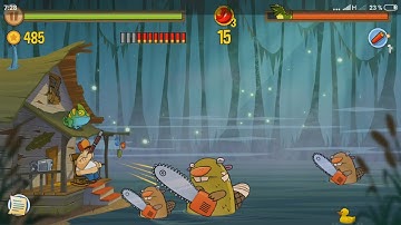 Swamp Attack - Boss battle with huge shainsaw