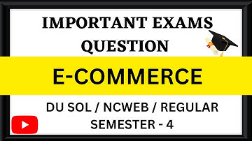 DU SOL E-Commerce Exam Questions | Practice for Success | #e-commerce