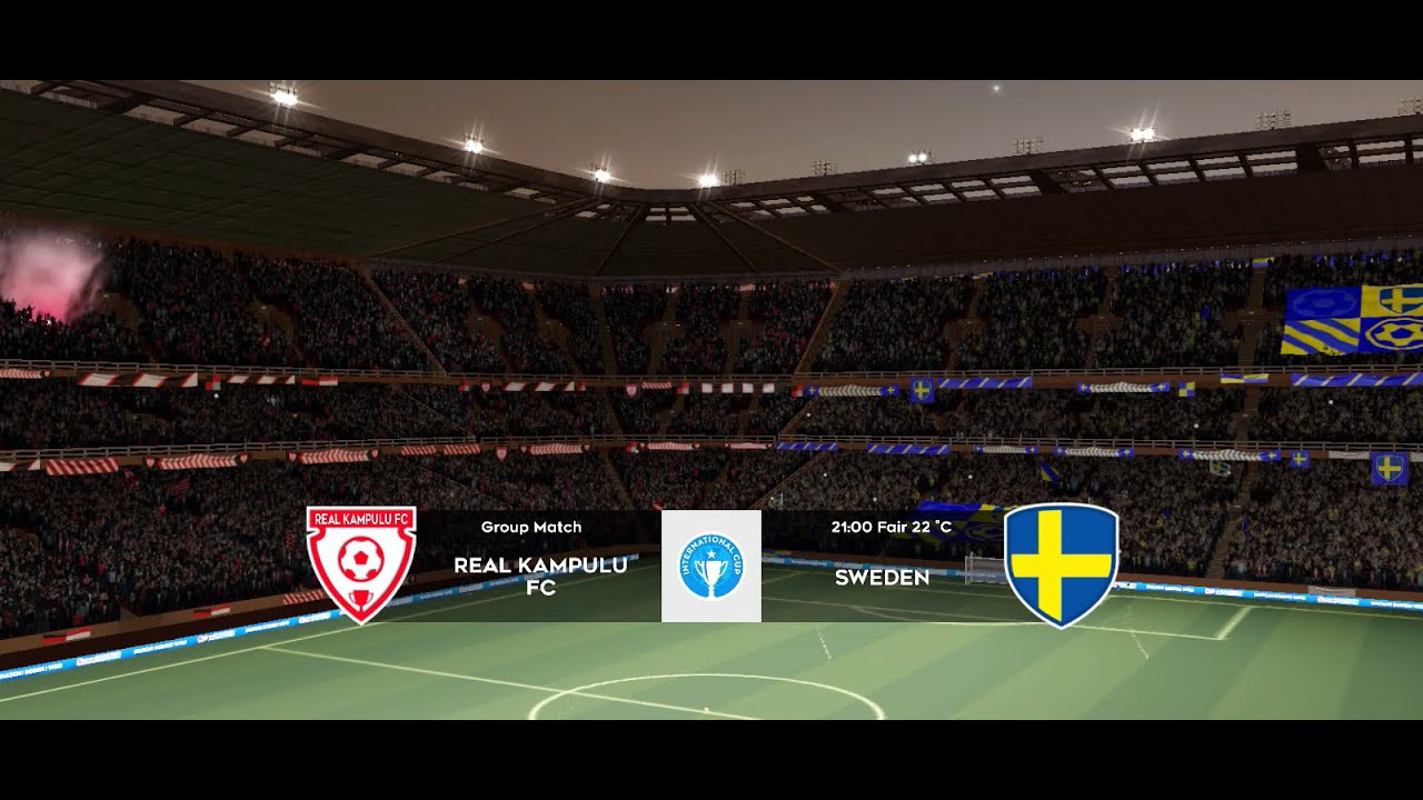 INTERNATIONAL CUP Group Match Real Kampulu vs Sweden