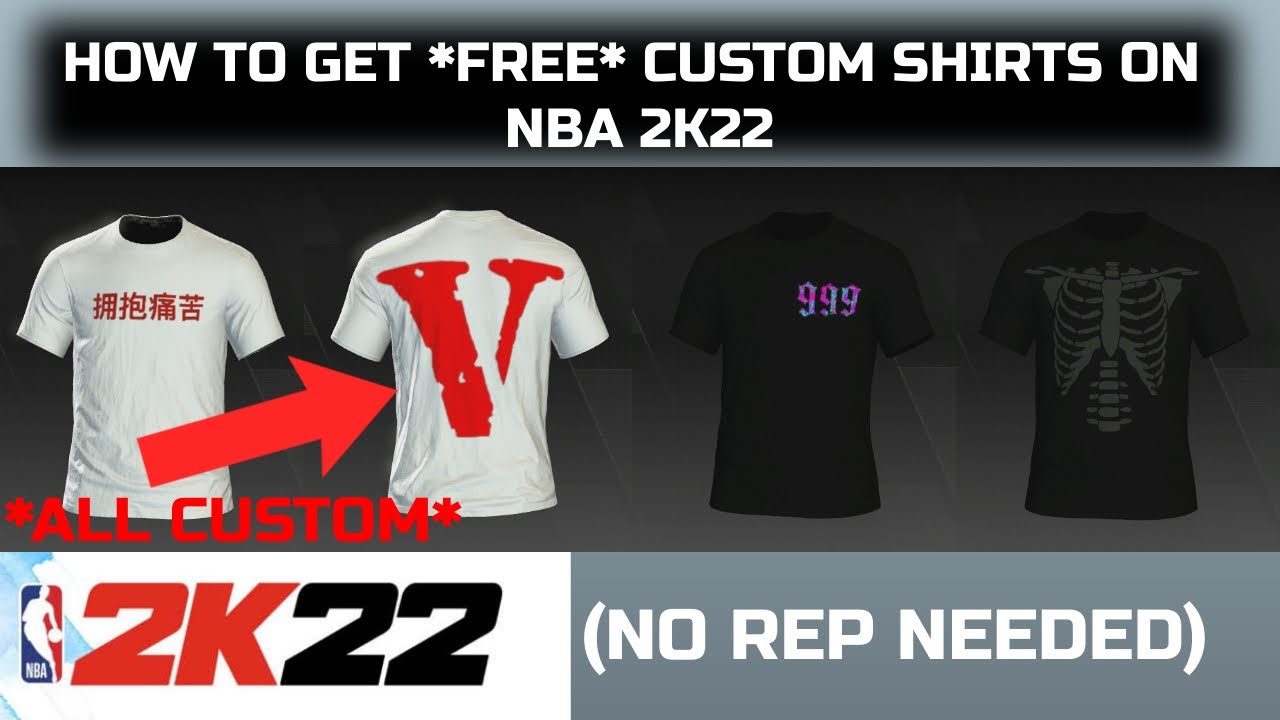 How To Get Free CUSTOM SHIRTS On NBA 2K22!!! (NO REQUIREMENTS NEEDED!) YouTube