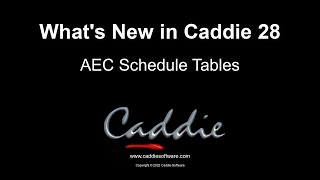 12 AEC Schedule Tables