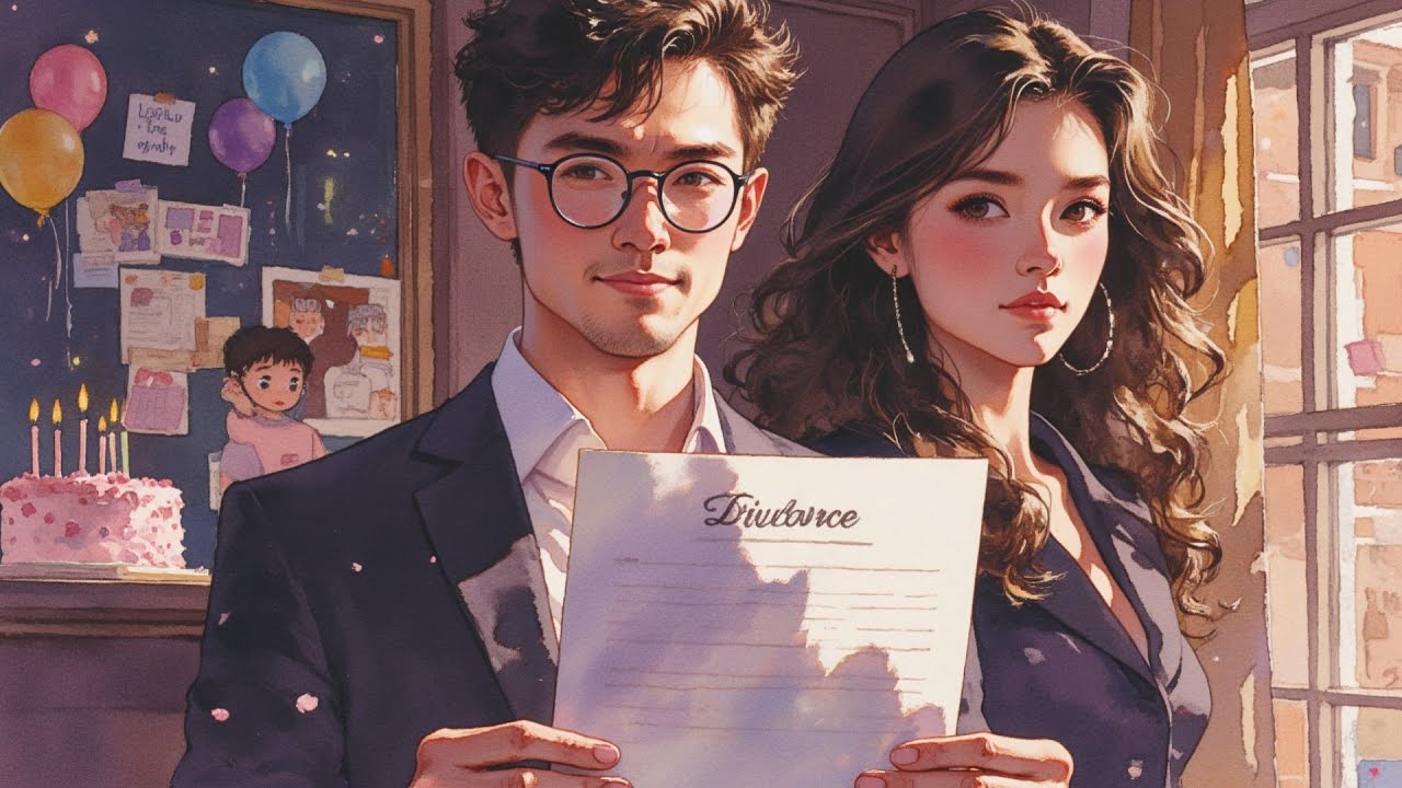 Solo por llegar tarde al cumpleaños de mi hijo, mi esposa me entregó los papeles del...|AI Ficción