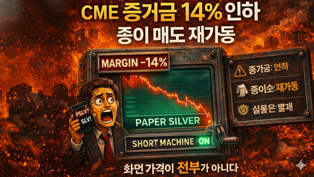 CME 증거금 14% 인하, 은 선물 판 뒤집혔다... 종이 매도 기계 재가동 [실물 은 투자자가 끝내 봐야 할 진실]