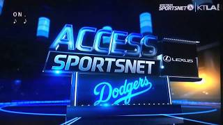 KTLA 5/Spectrum SportsNet L.A. "Access SportsNet: Dodgers" pregame show open September 5, 2017