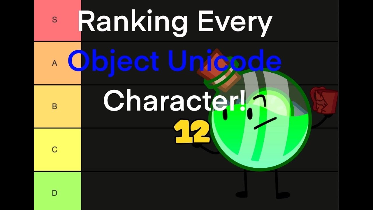 Ranking Every Object Unicode Character! - YouTube