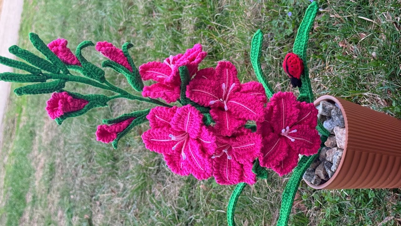 Tutorial!! Paso a paso Flor gladiola 