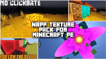 Best texture pack for low end device | RTX for 1gb/2gb/3gb ram | Napp texture pack mcpe