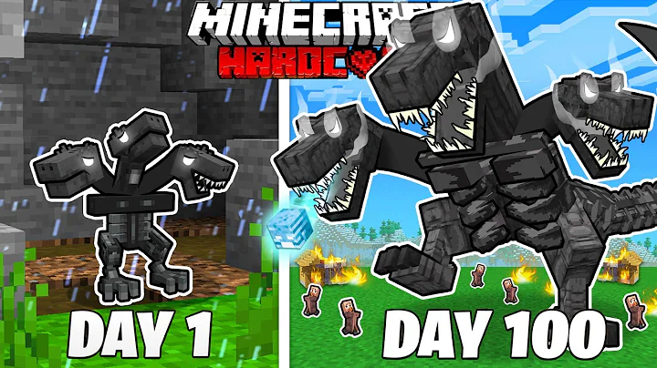 I Survived 100 Days as a WITHER DINOSAUR in HARDCORE Minecraft