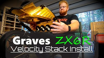 ZX6R Aftermarket Velocity Stack Install | Grave Motorsport VE2 Roadracing Stacks (VE2)