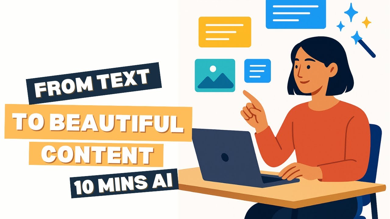 Transform Your Text into Beautiful Content with AI - YouTube