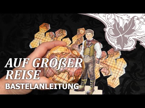 Bastelanleitung - Kniffliger Globus und Kleidung aus Steampleton-Set Auf Großer Reise | pappnoptikum