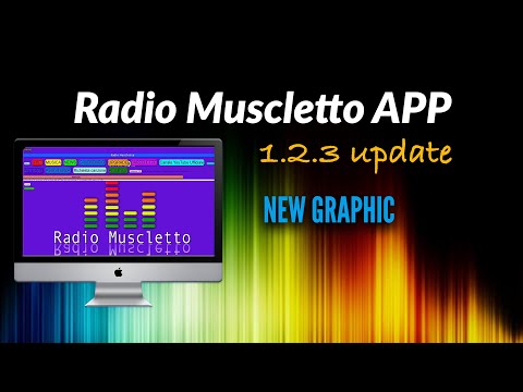 Radio Muscletto APP: nuova grafica con la versione 1.2.3