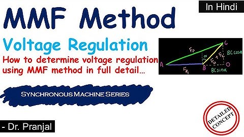 L50: MMF Method in Hindi | Voltage Regulation | Alternator | Synchronous Machine Series