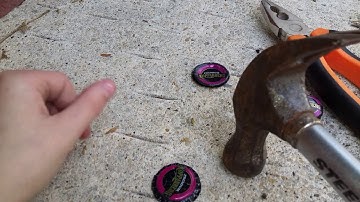 4 awsome ways to flatten a bottle cap.