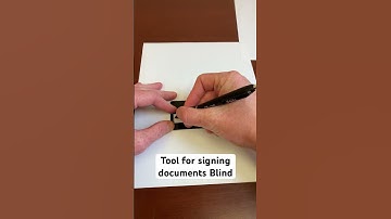 Signature Guide for the Blind & Visually Impaired #blind #signature #guide