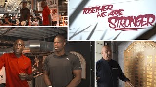 Frank Bruno and Daniel Dubois visit Grenfell Tower's boxing club two years on